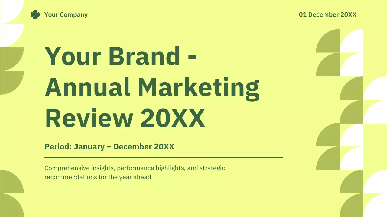 Green Simple Marketing Report