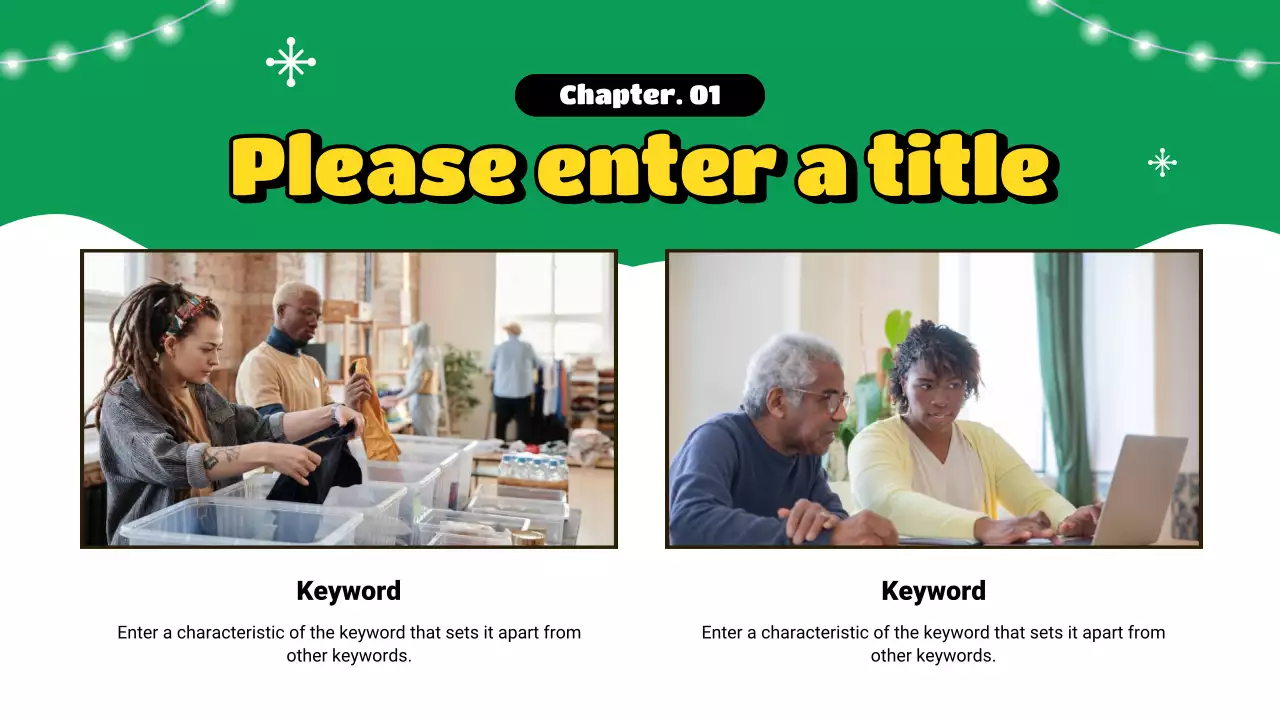 Green Simple Volunteer Announcement Presentation