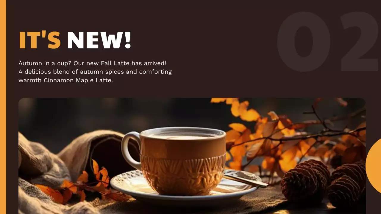 Orange Trendy Coffee Promotion Presentation