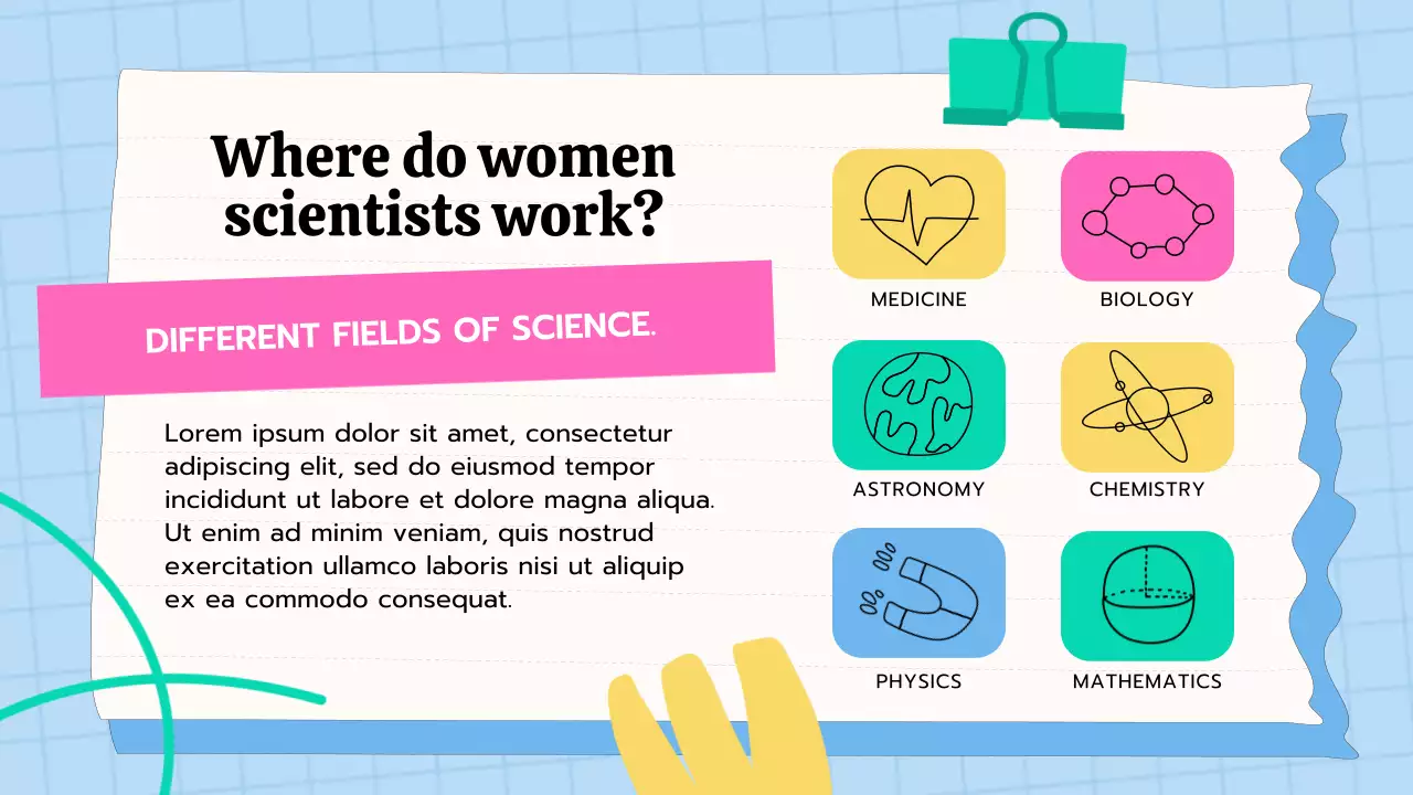 Blue Playful Science Presentation