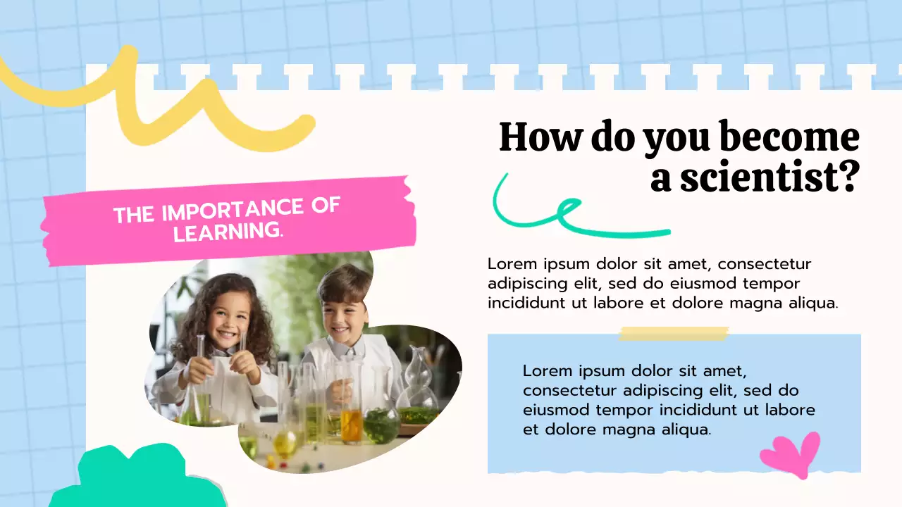 Blue Playful Science Presentation