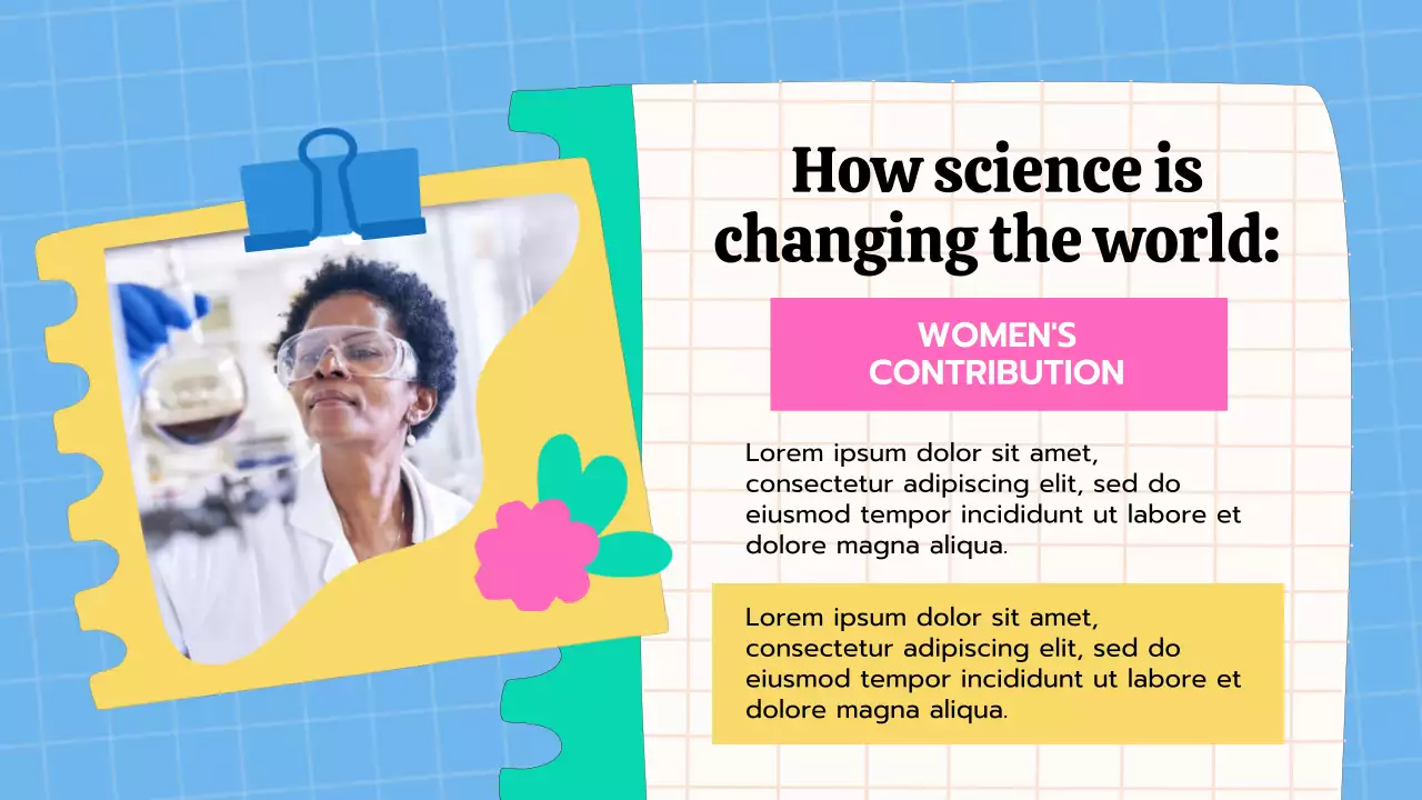 Blue Playful Science Presentation