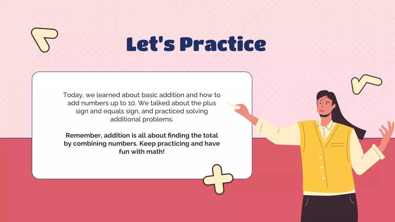 핑크 심플 수학 수업 프레젠테이션