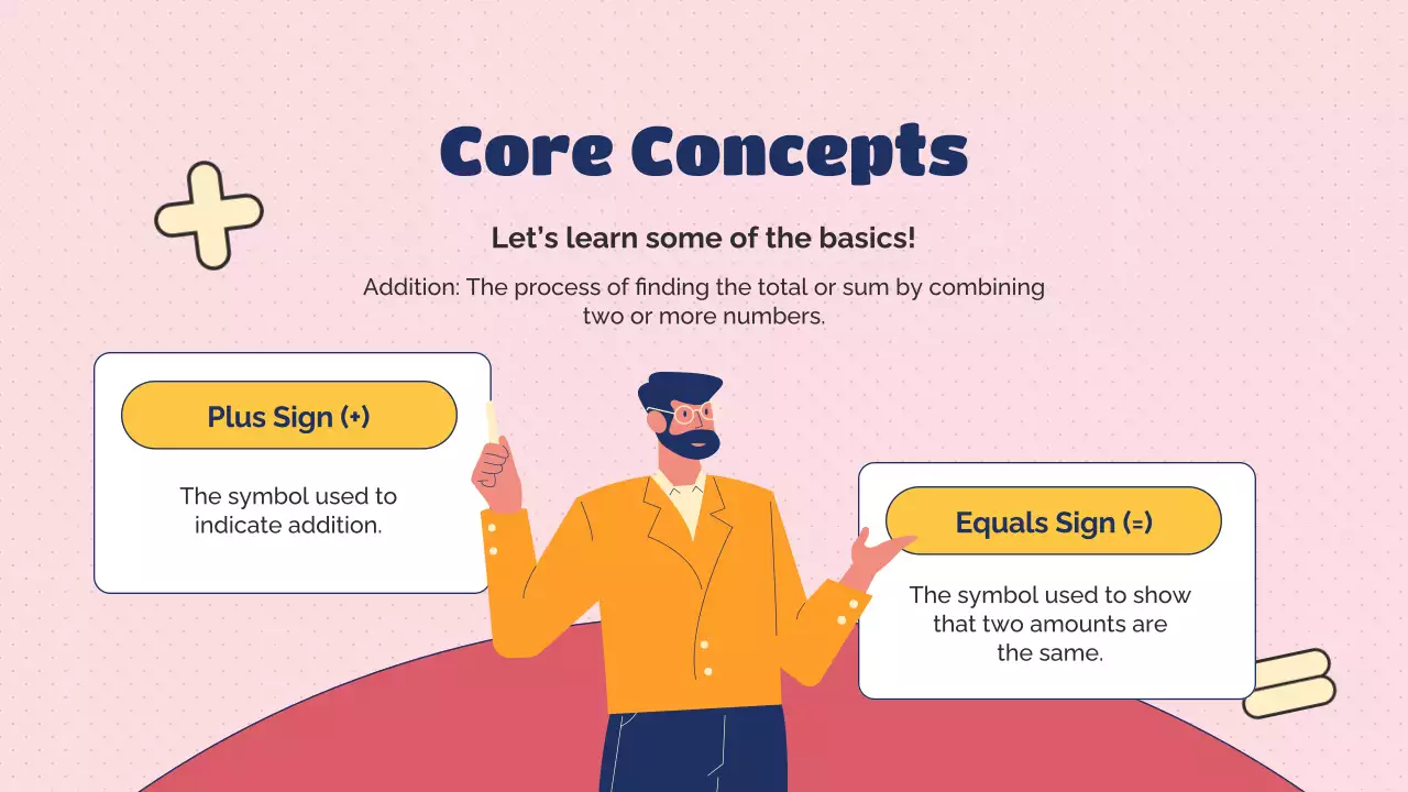 핑크 심플 수학 수업 프레젠테이션