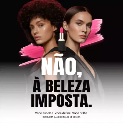 Publicação de mídia social da Pink Bold Beauty