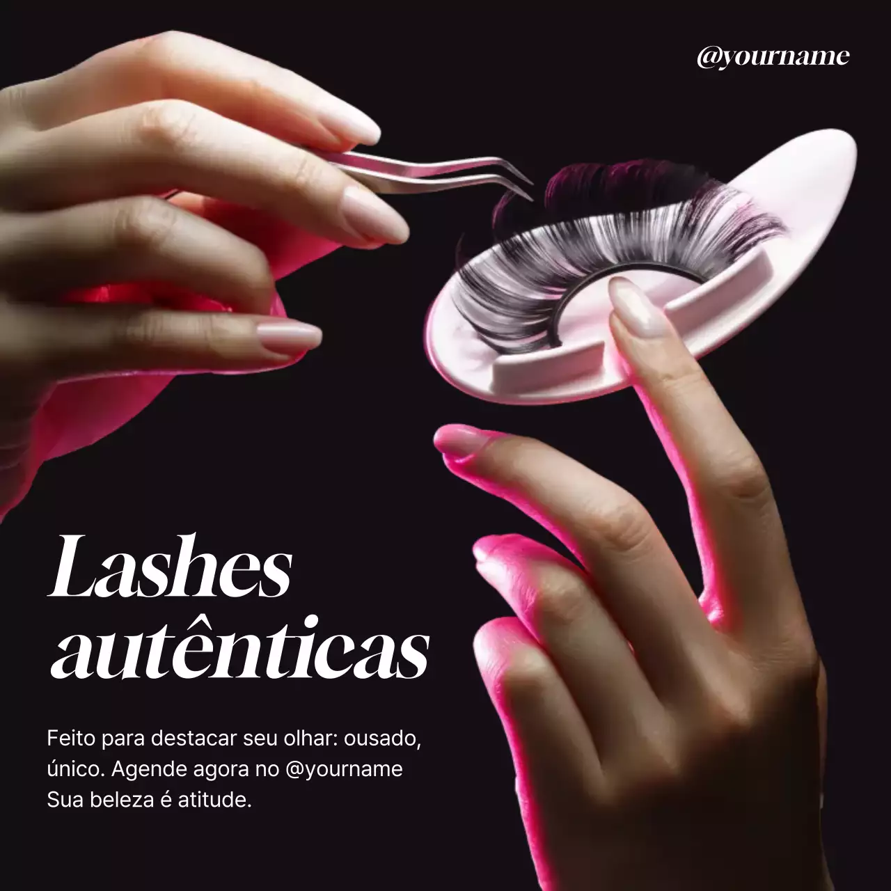 Publicação de mídia social de anúncio de beleza elegante negra