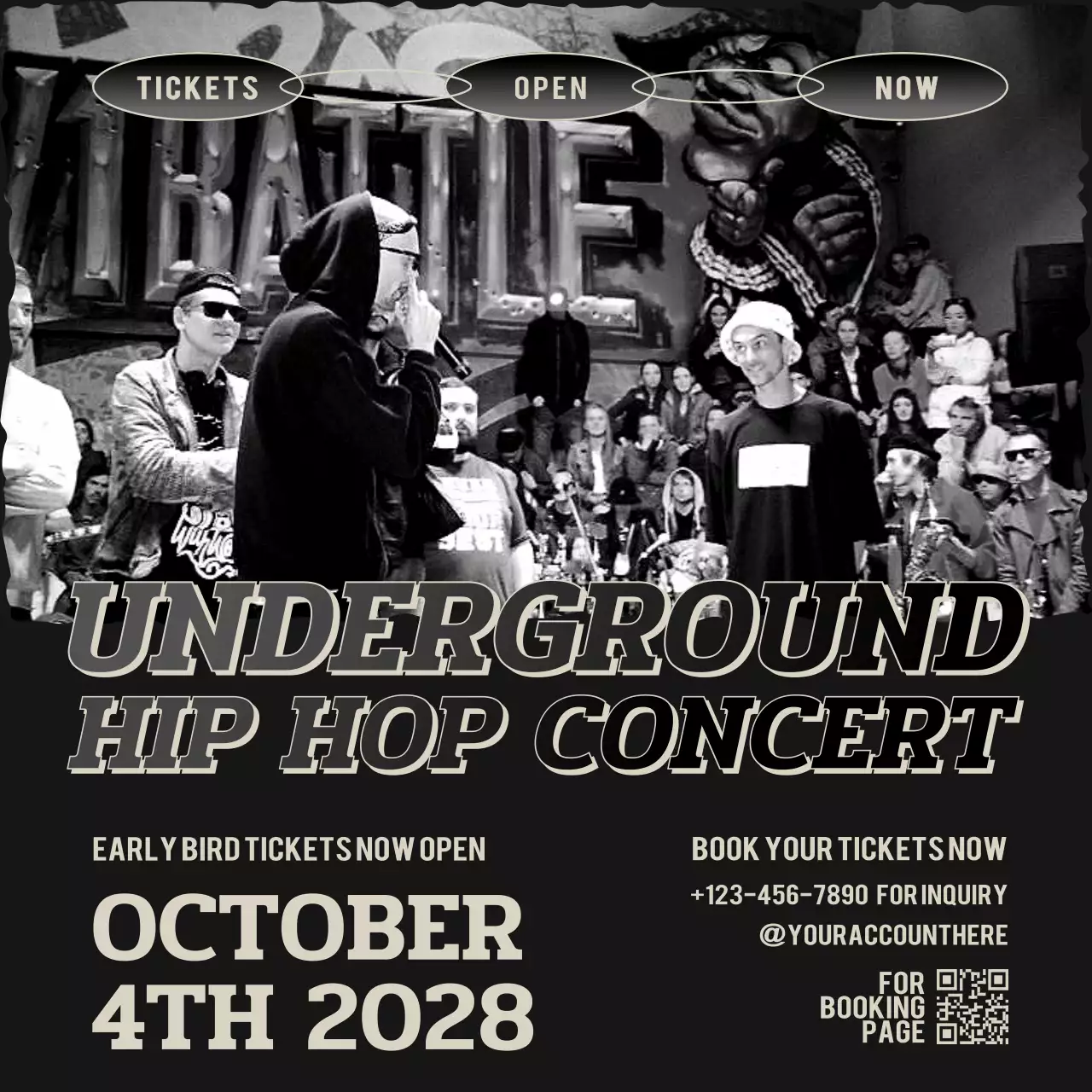 Black hip hop concert Promotion