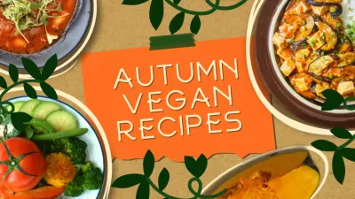 Orange Rustic Vegan Recipe YouTube Thumbnail