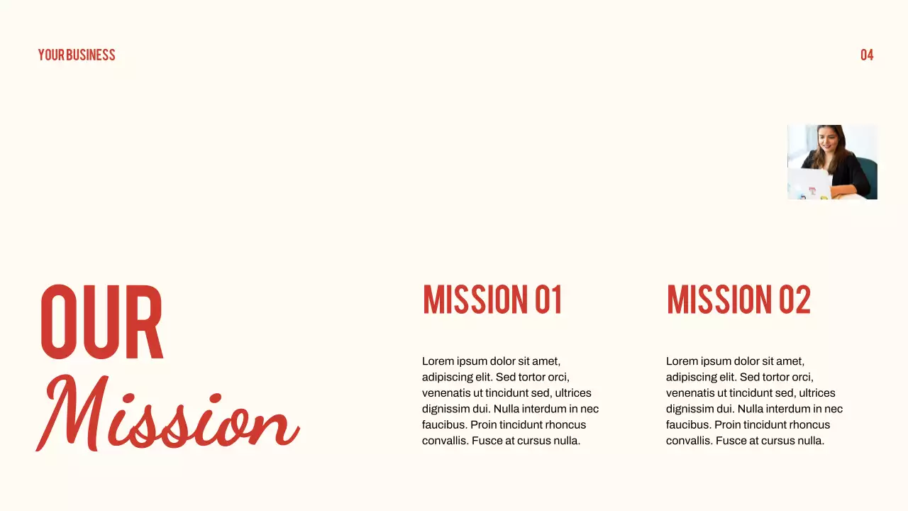 Red Minimal Business Presentation