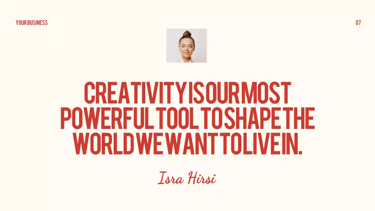 Red Minimal Business Presentation