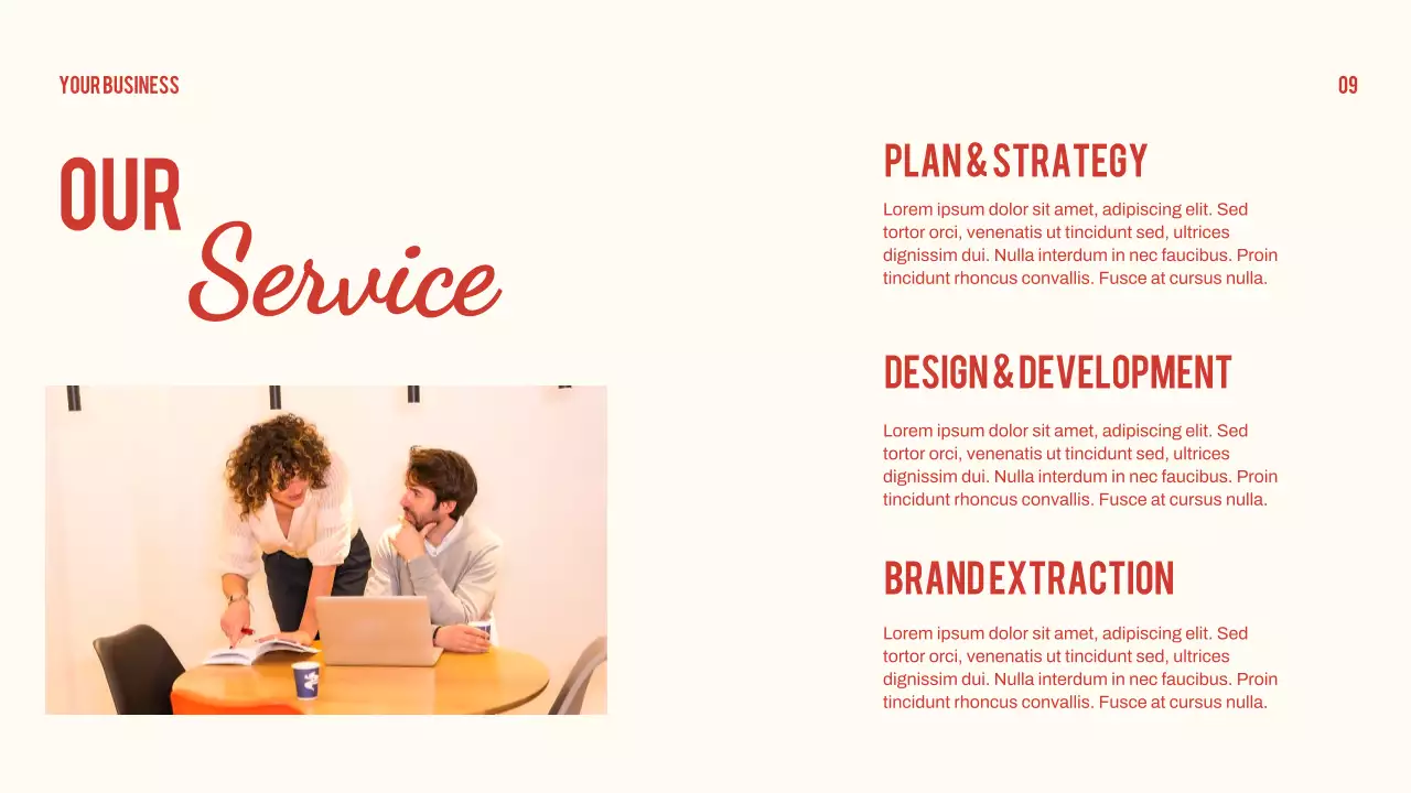 Red Minimal Business Presentation