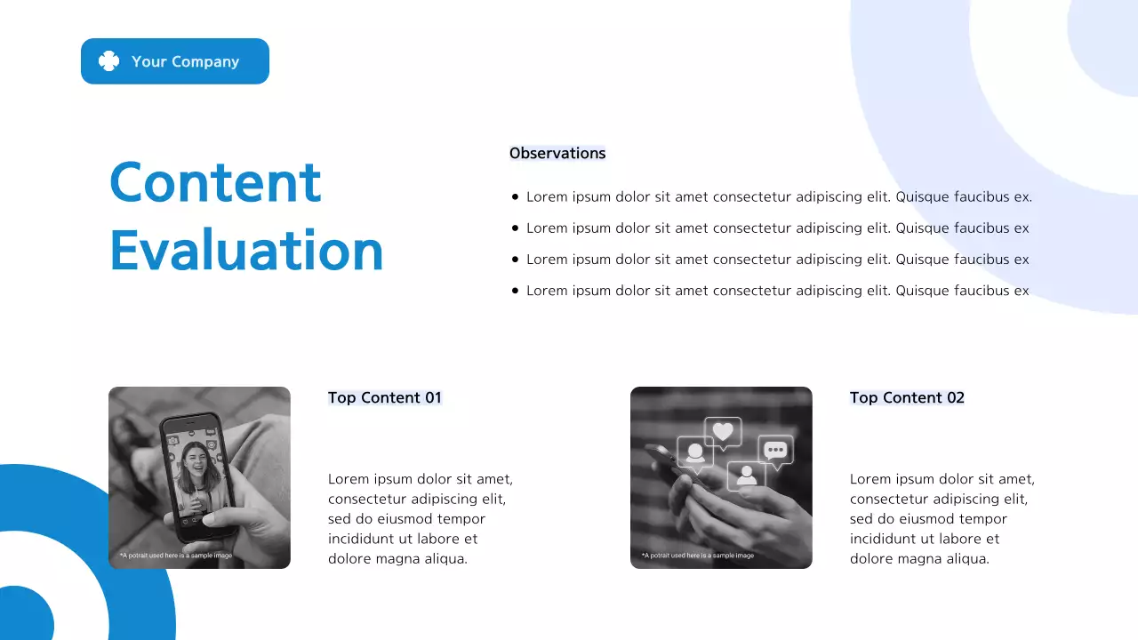 Blue Modern Marketing Report