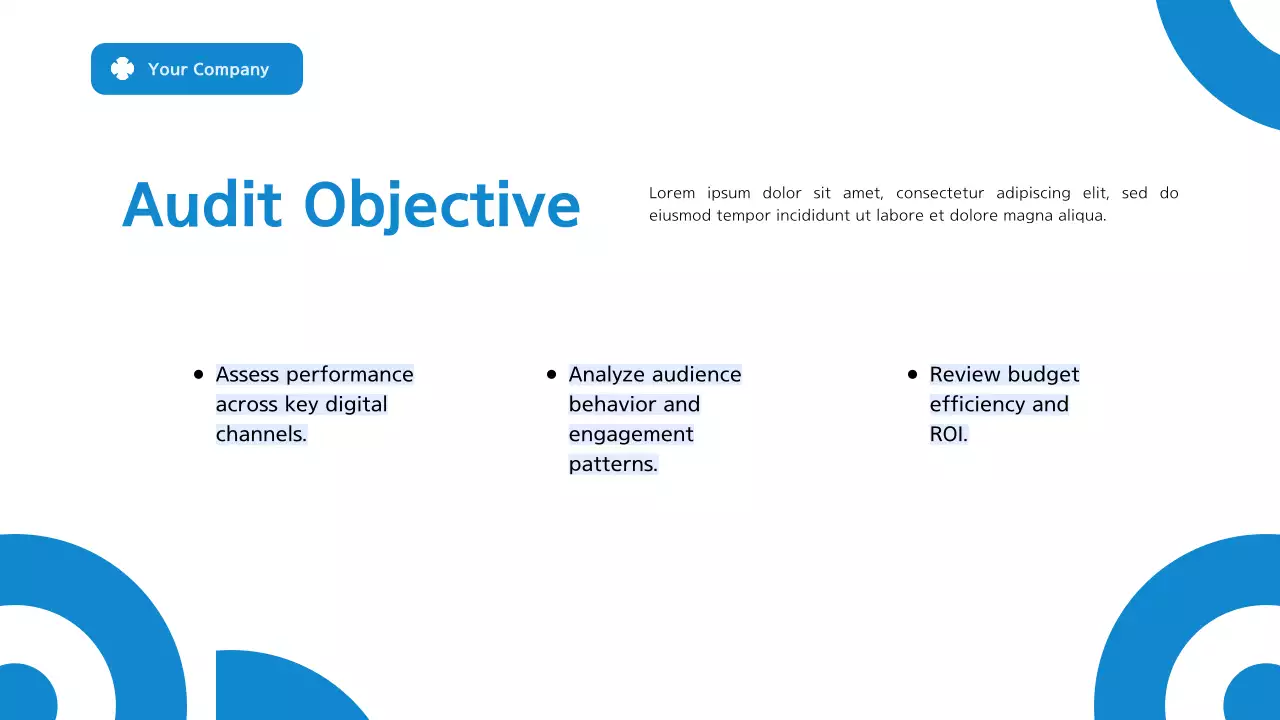 Blue Modern Marketing Report