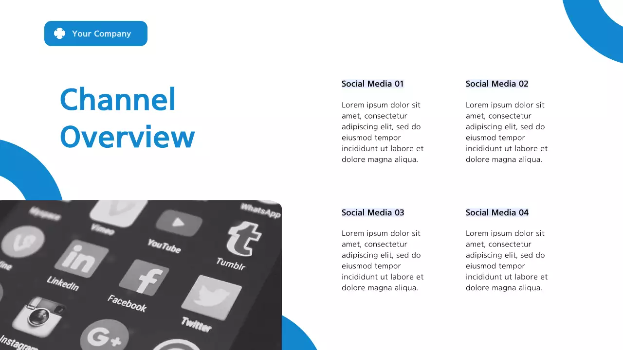 Blue Modern Marketing Report