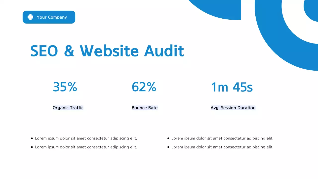 Blue Modern Marketing Report