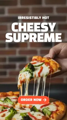 Publicação no Instagram do anúncio da Brown Modern Pizza