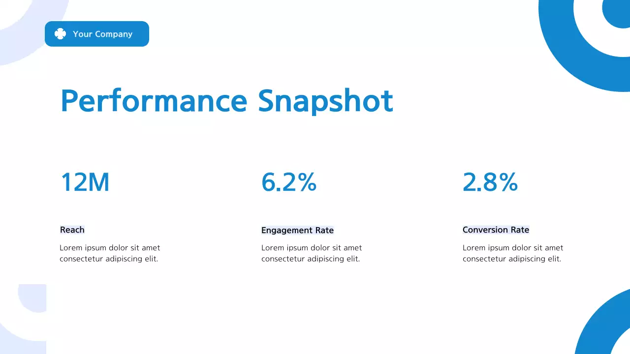 Blue Modern Marketing Report
