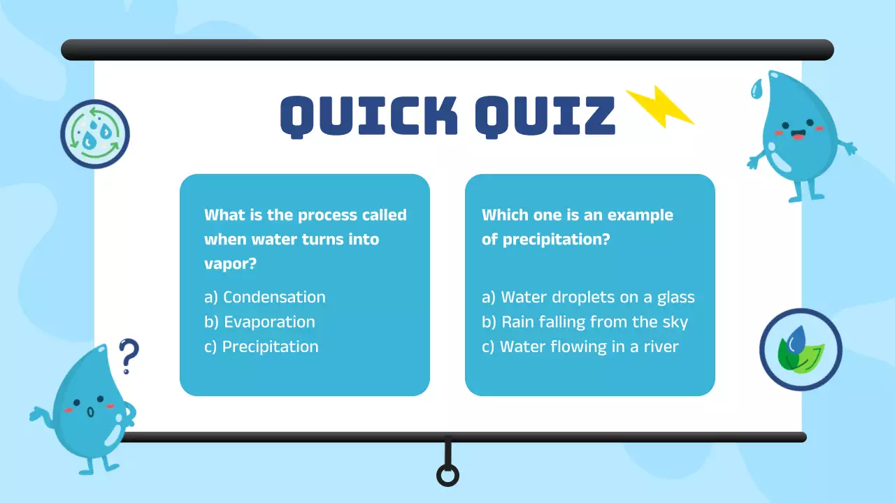 Blue Modern Water Cycle Course Presentation