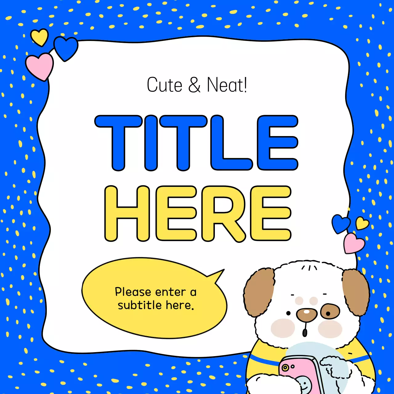 Capa de moldura de título gira em laranja e cor-de-rosa