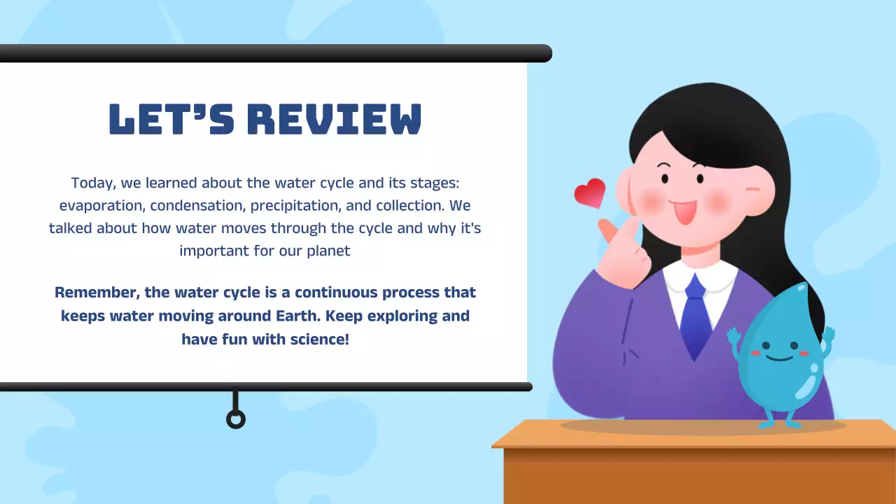 Blue Modern Water Cycle Course Presentation