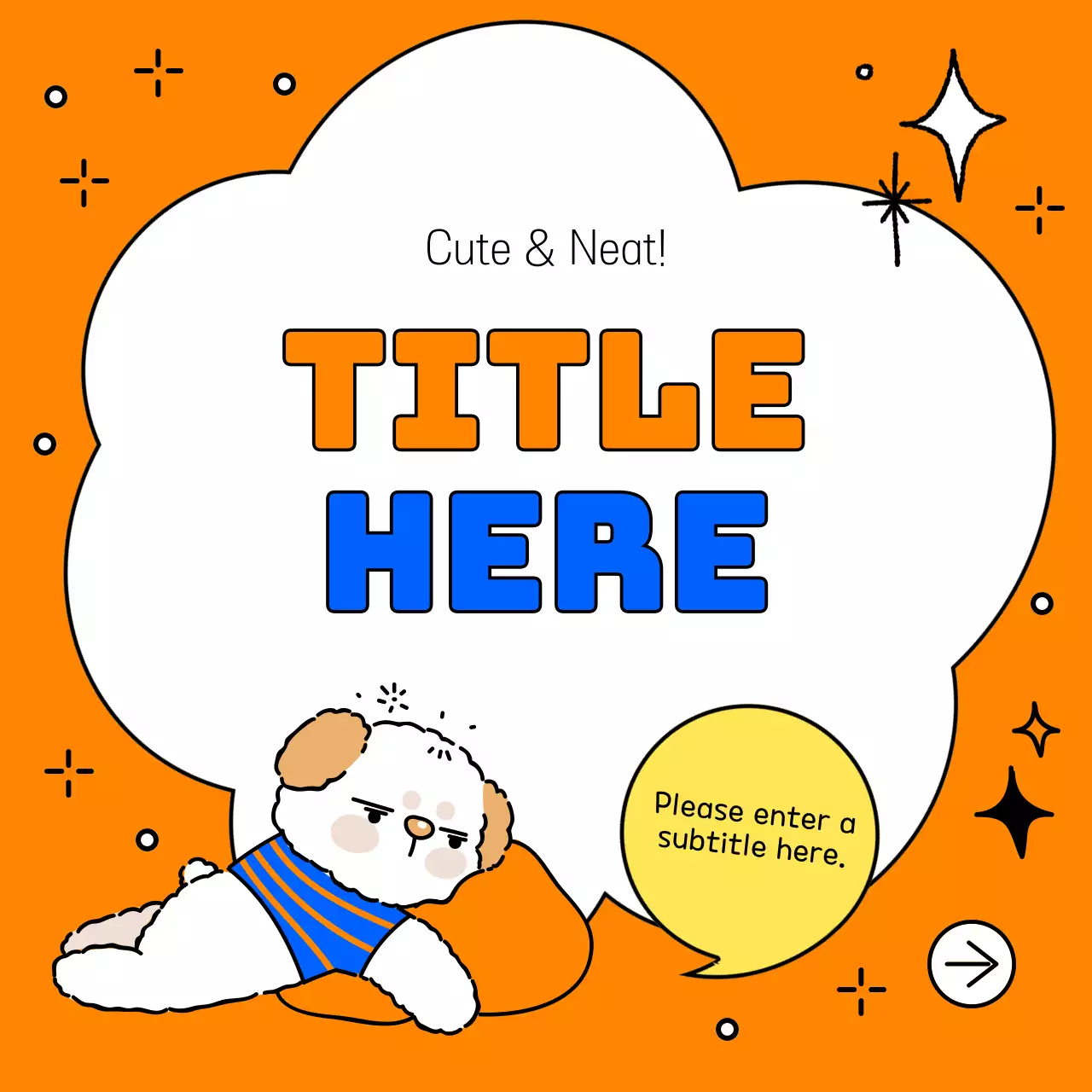 Capa de moldura de título gira em laranja e cor-de-rosa