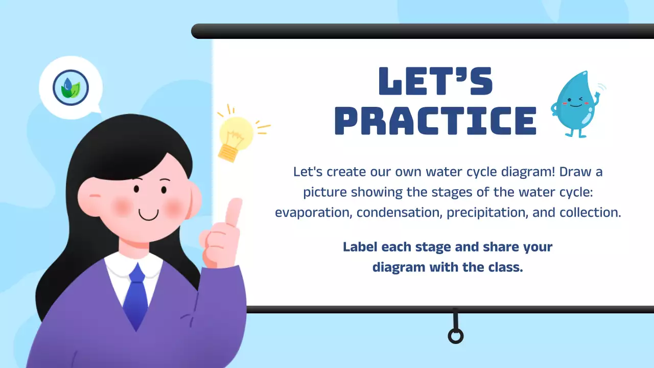 Blue Modern Water Cycle Course Presentation
