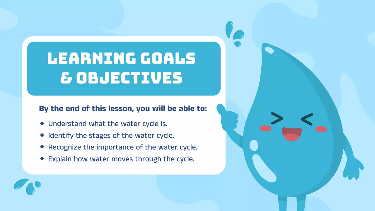 Blue Modern Water Cycle Course Presentation