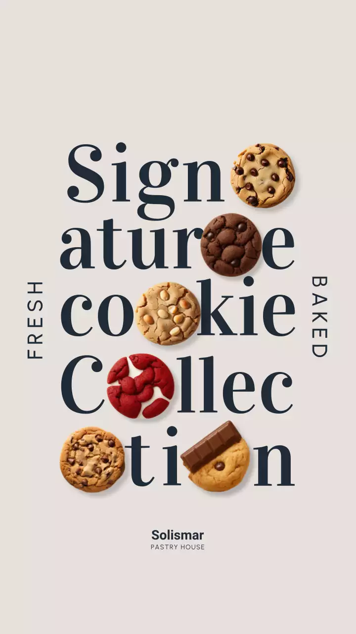 Beige Modern Cookie Promotion