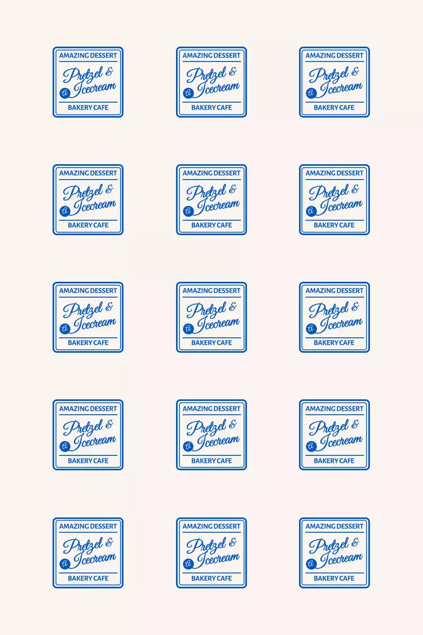 모던한 프레임 카페 브랜딩