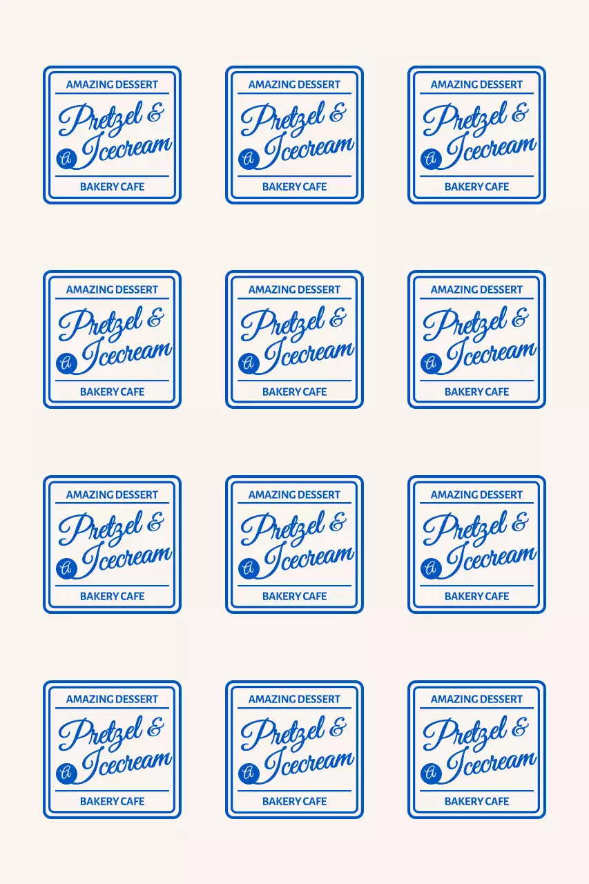 모던한 프레임 카페 브랜딩