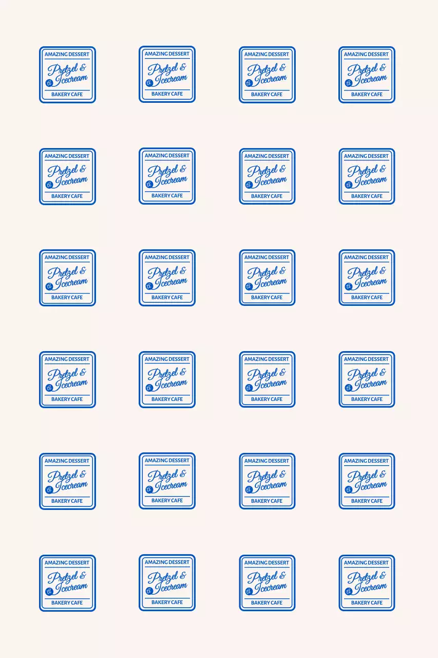 모던한 프레임 카페 브랜딩