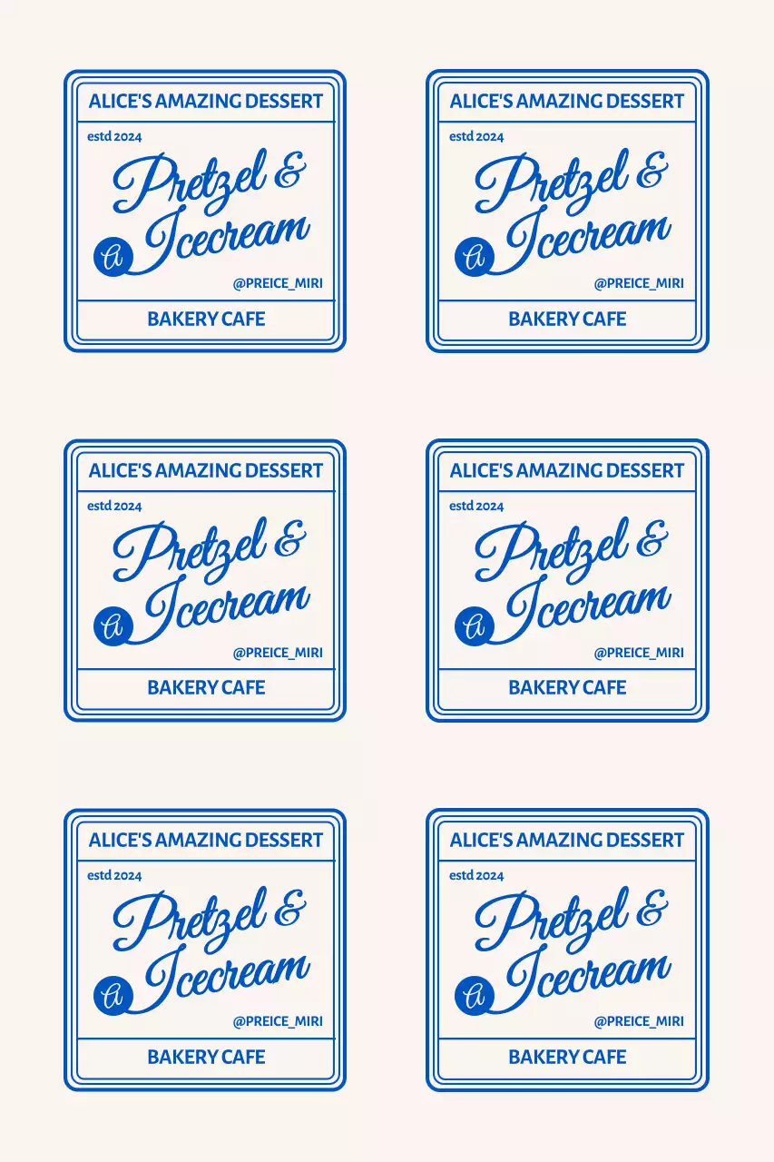 모던한 프레임 카페 브랜딩