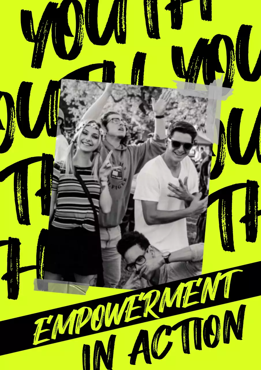 Neon Bold Youth Event Promotion Poster