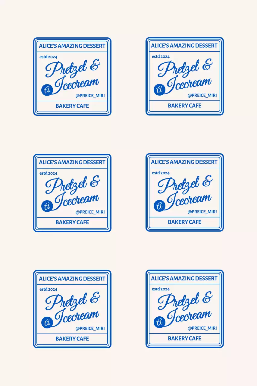 모던한 프레임 카페 브랜딩