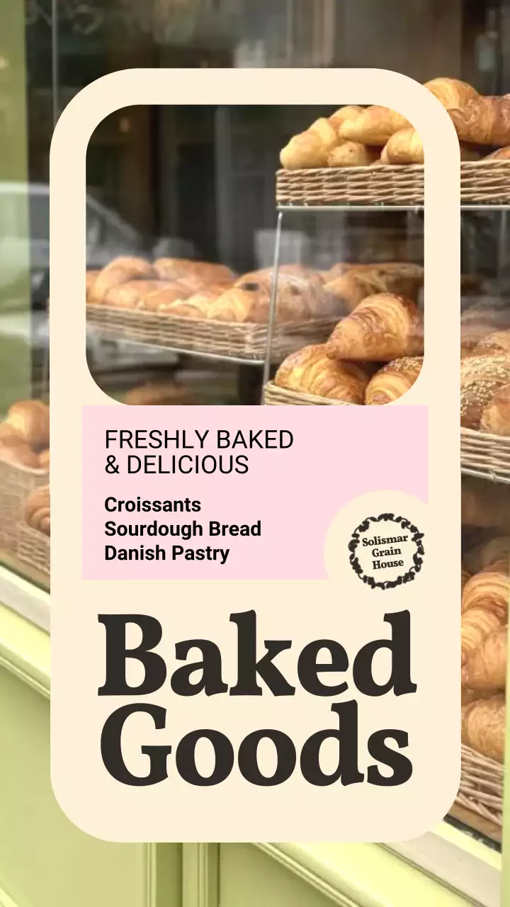 Beige Bakery Promotion Instagram Story