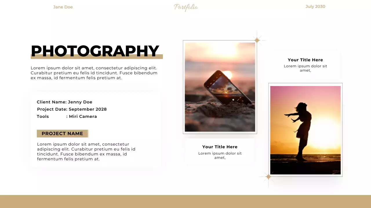 Beige Minimal Portfolio Resume Presentation