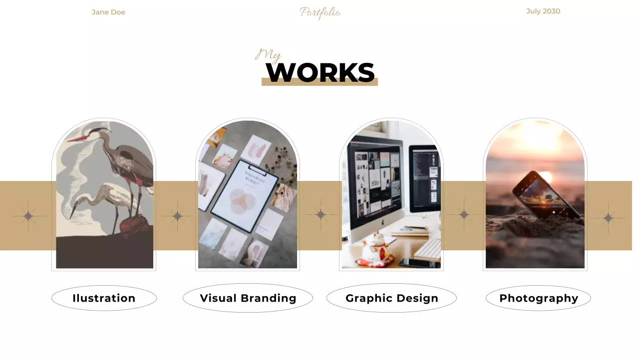 Beige Minimal Portfolio Resume Presentation