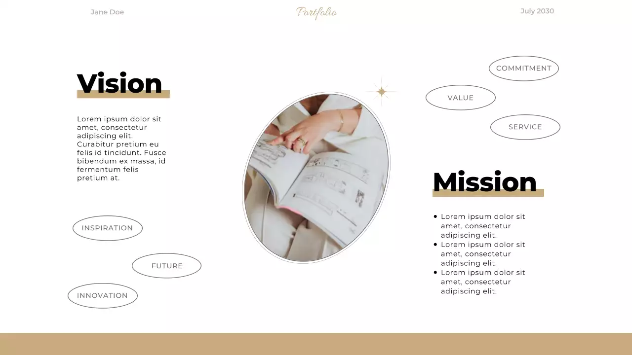 Beige Minimal Portfolio Resume Presentation