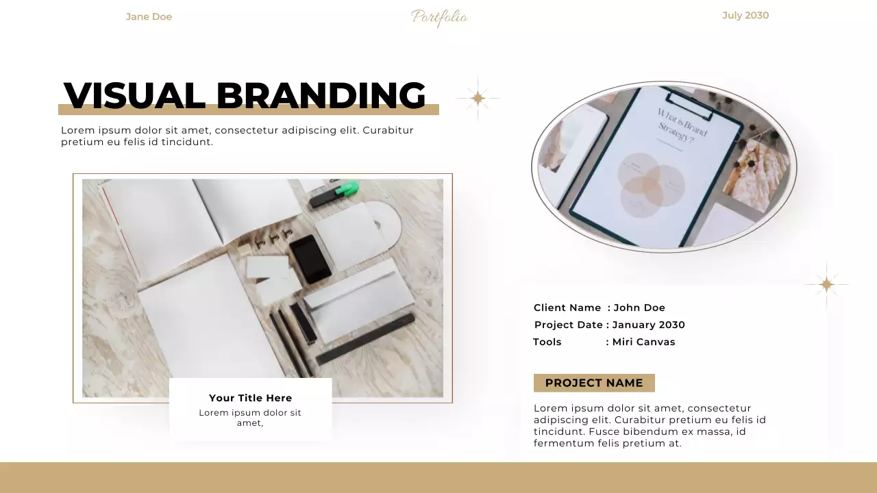 Beige Minimal Portfolio Resume Presentation