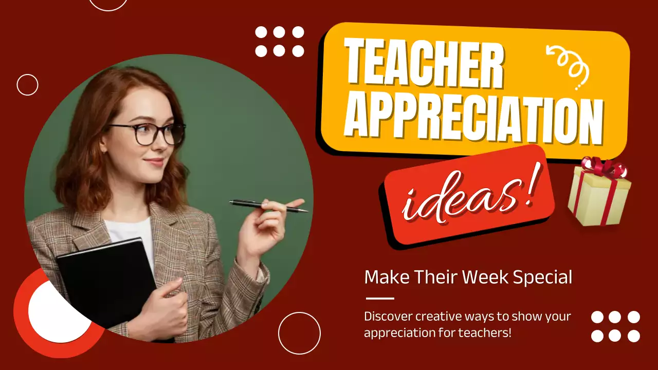Red Modern Teacher Promotion YouTube Thumbnail