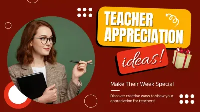 Red Modern Teacher Promotion YouTube Thumbnail