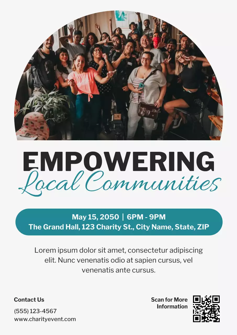 Modern Community Event Announcement