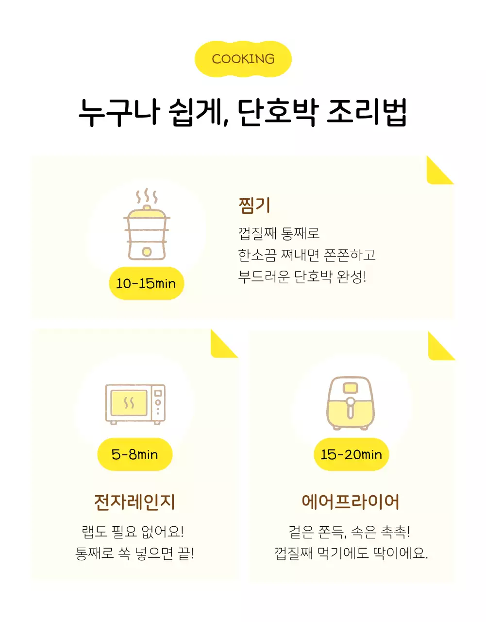 노랑 심플 농산물 상세페이지
