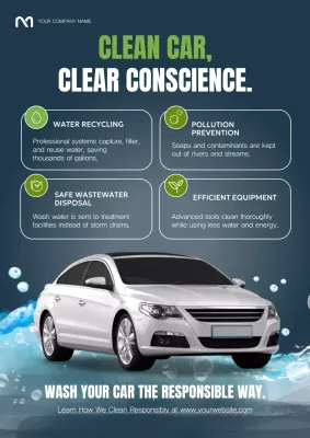 Black Modern Car Promotion Web Poster