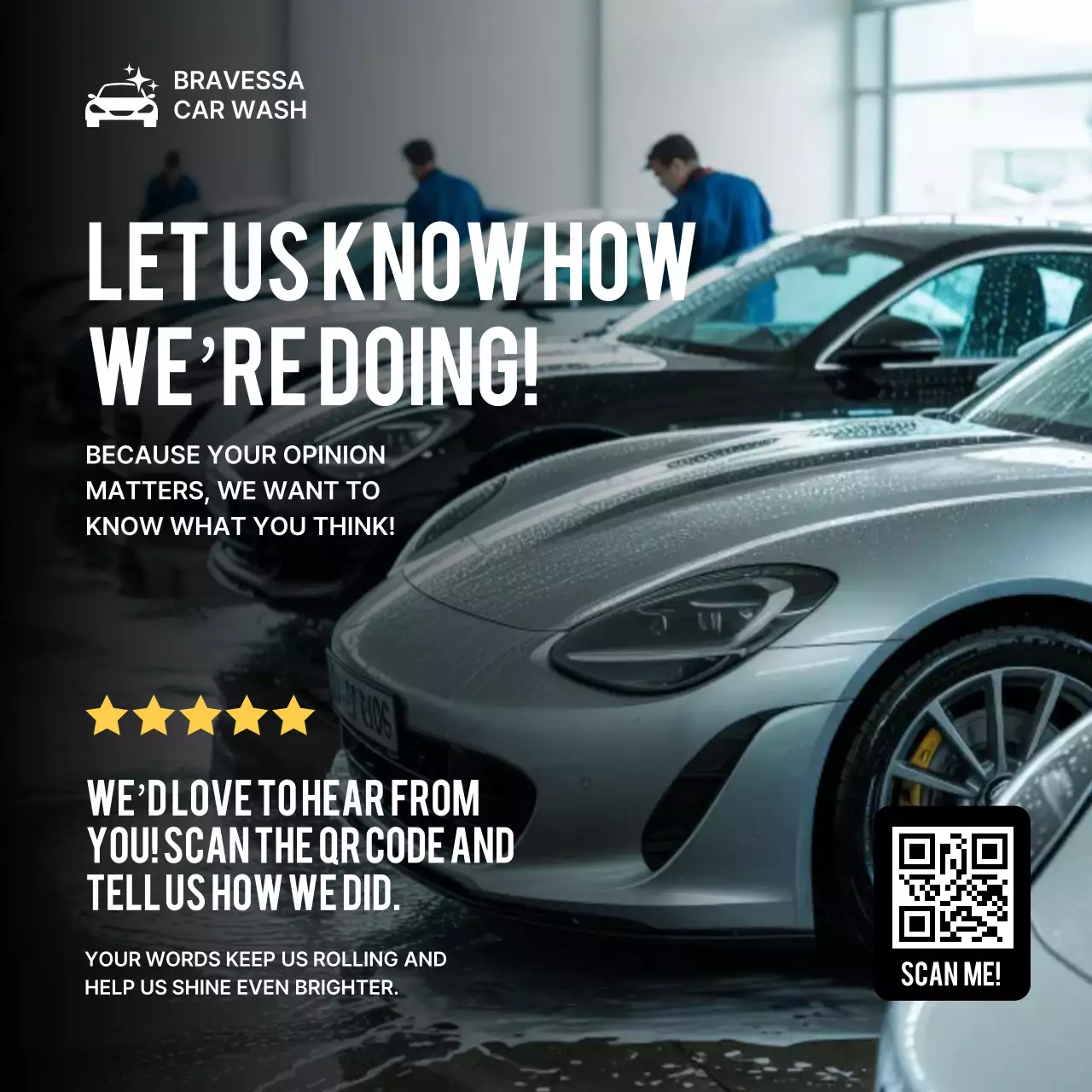 Black Modern Feedback Request Instagram Post