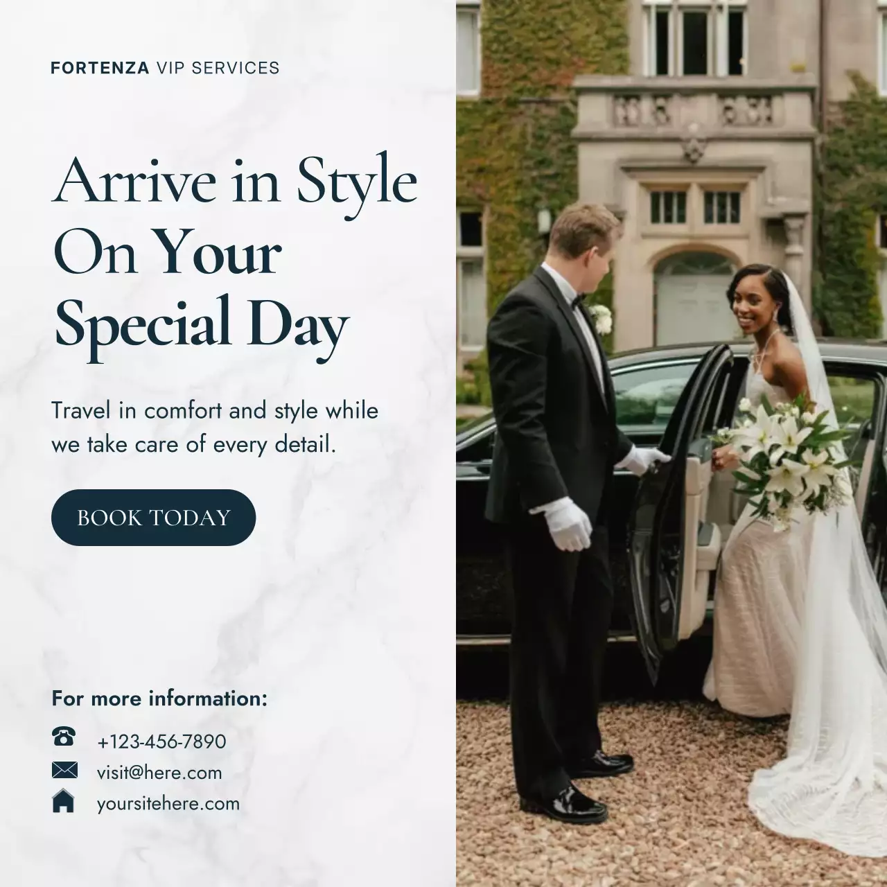 White Elegant Wedding Promotion Instagram Post