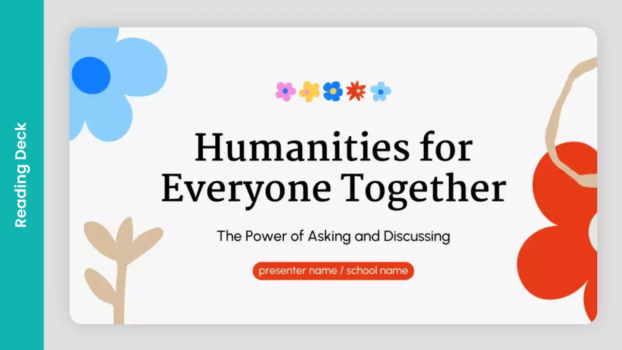 colorful modern humanities lecture