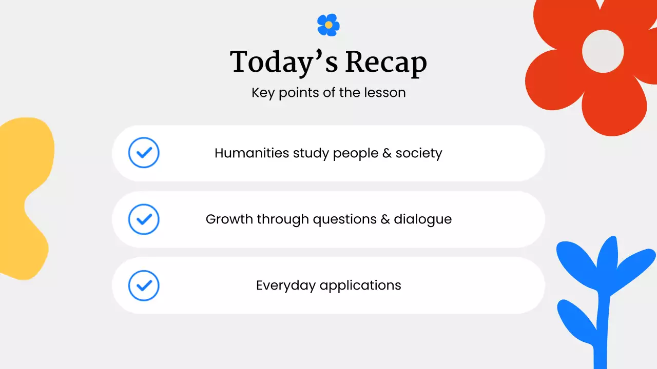 colorful modern humanities lecture