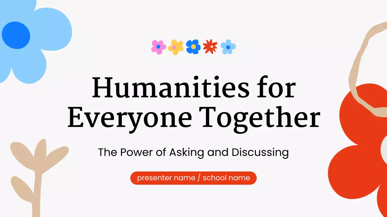 colorful modern humanities lecture