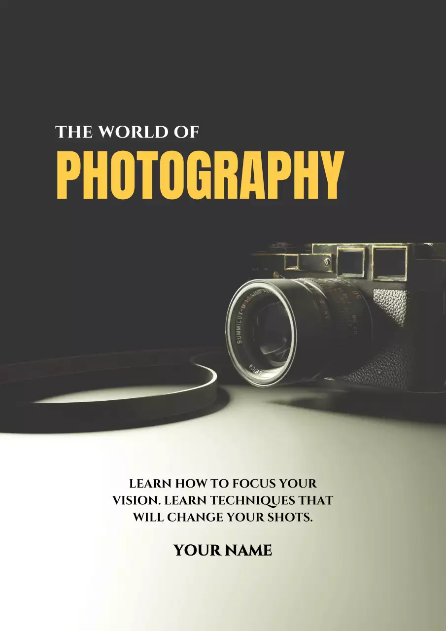 검정 모던 사진 강연